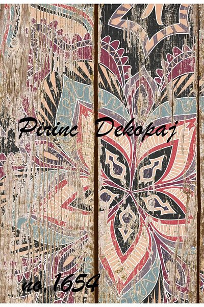 LİNEART Brass Decopage No:1654