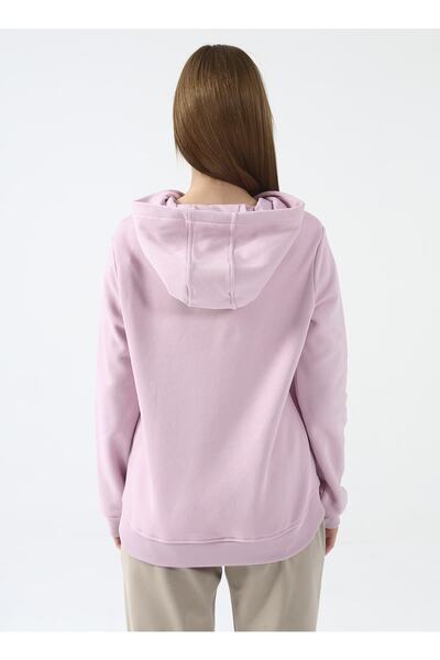 U.S. Polo Assn. Γυναικείο φούτερ με κουκούλα με στάμπα ροζ Gızmo-sk022