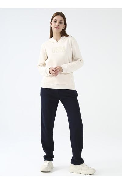 U.S. Polo Assn. Tie-Up Waist Standard Navy Blue Women's Trousers Gızmop-sk022