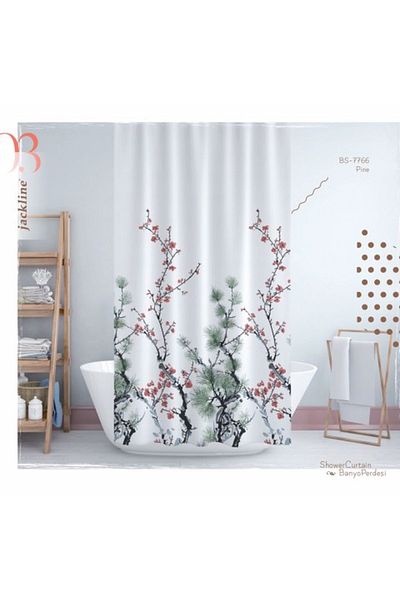 Tropik Evdy Κουρτίνα Μπάνιου Μονόφυλλο 1x180x200cm