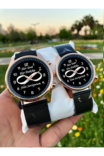 Kubbehan Sevgili Saatleri Çift Saat Kombini Erkek Bayan Kol Saati Doğum Günü ...