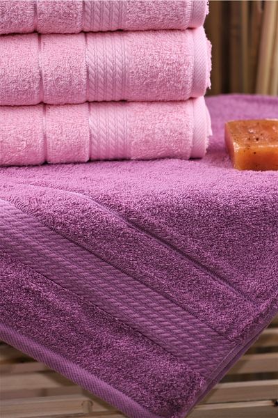 Özdilek Trendy 6-Piece Cotton Highly Water Absorbent 50*90 Hand and Face Towels