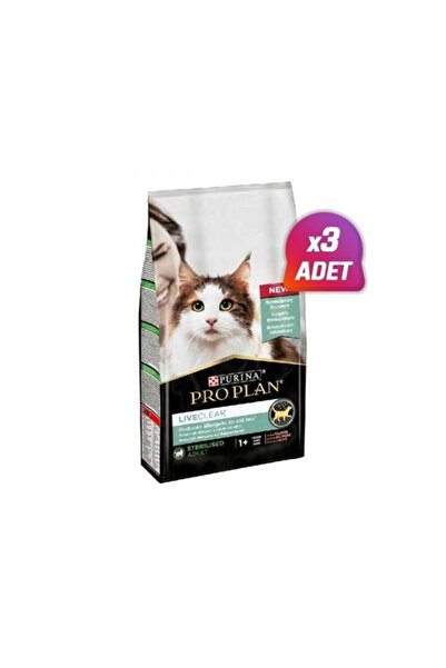 Purina Pro Plan 3 Adet - Pro Plan Liveclear Somonlu Kısırlaştırılmış Kedi Mam...