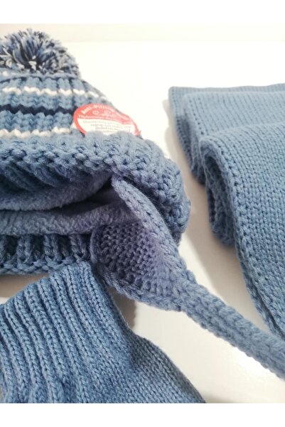 Kitti Set triplu pentru băieți, eșarfă, beretă, mănuși - K22170-