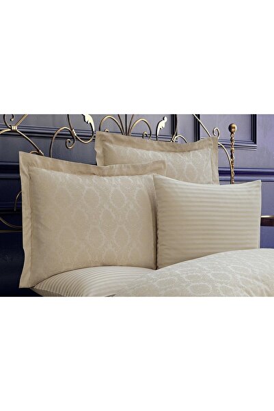 Finezza Față de pernă Monaco Bamboo Jacquard Bej Double Oxford 60x80 cm - 1321