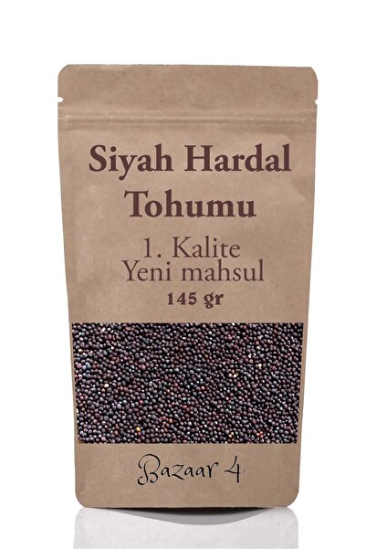 BAZAAR 4 Siyah Hardal Tohumu 235 Gr 1.kalite Taze Yeni Mahsül
