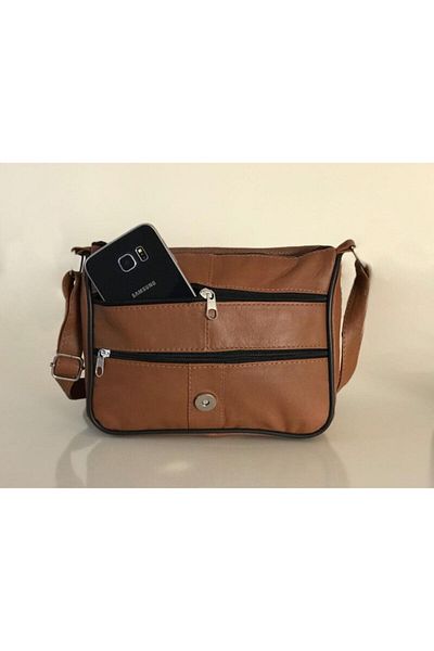 Erzeno Geantă de umăr și Messenger din piele naturală
