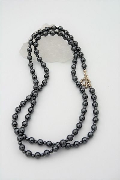 Stoneage Sailor Locked Necklace from Hematite Stone