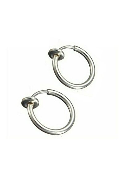 TakıConcept 316l Paslanmaz Çelik Deliksiz Fake Piercing Gümüş Çift