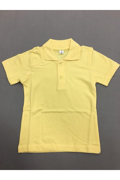 1983 GOKKU A I K DS COCUKLARIN RENKL DUNYASI Boy s Yellow Polo Collar Solid Color T shirt Trendyol