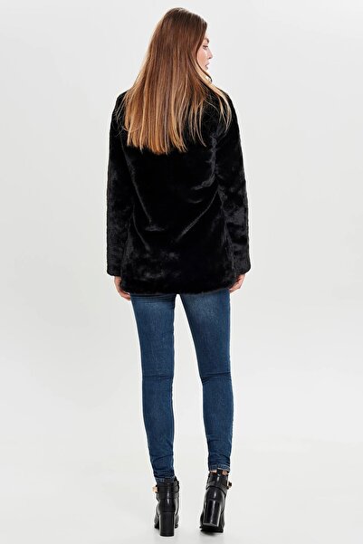 ONLY Γυναικείο Μαύρο Παλτό