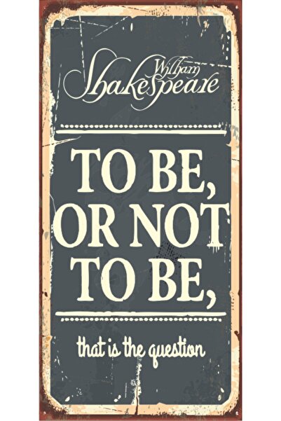 Hayat Poster To Be Ornot Tobe Olmak Ya Da Olmamak (10 Cm X 20 Cm) Mini Retro ...