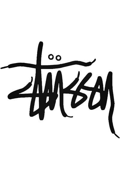 Universal Stussy Laces Skateboard Auto Arma Αυτοκόλλητο τοίχου Διακοσμητικό Αυτοκόλλητο Σπιτιού 20cm