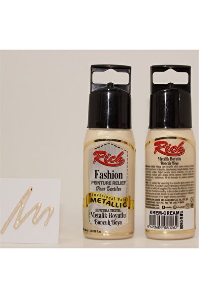 Rich Boyutlu Boncuk Boya 060 Cc Metalik Krem