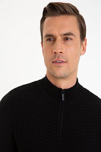 Pierre Cardin Men's Black Knit Sweater G021Sz0Tk.0001121876