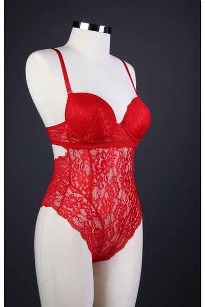 Top Step Padded Lace Bodysuit