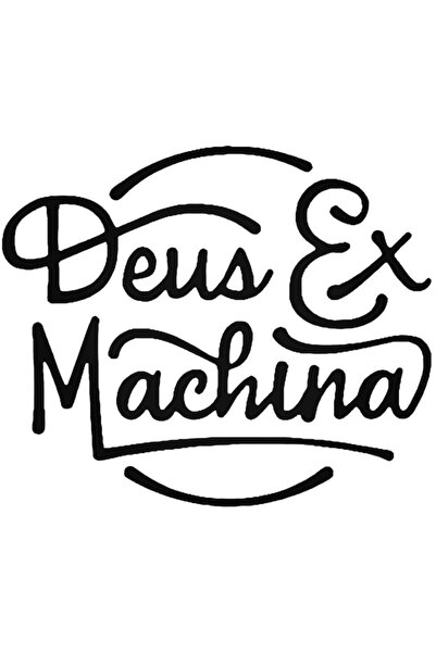 Universal ملصق حائط Deus Ex Machina Script Surfing Car Auto Crest ملصق ديكور منزلي 20 سم
