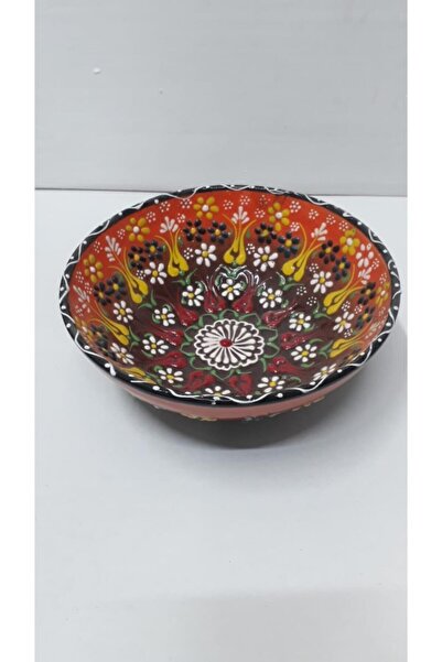 Sultan Çini -çini El Emeği Kabartma Desenli Özel Tasarım Büyük Boy Kase