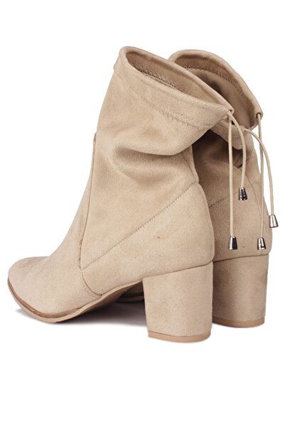 Fitbas Kadın Ten Sivri Burun Streç Bot 111730 327