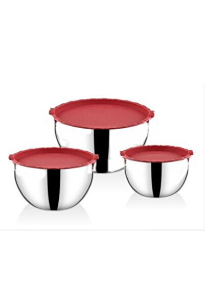 ÖZ FIRAT Freshbox 3 - Red Stainless Steel Storage Container, Luxury