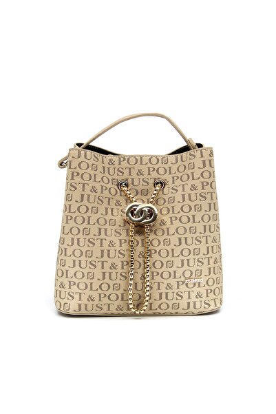 Just Polo حقيبة كتف نسائية بإبزيم مفصل من Sand