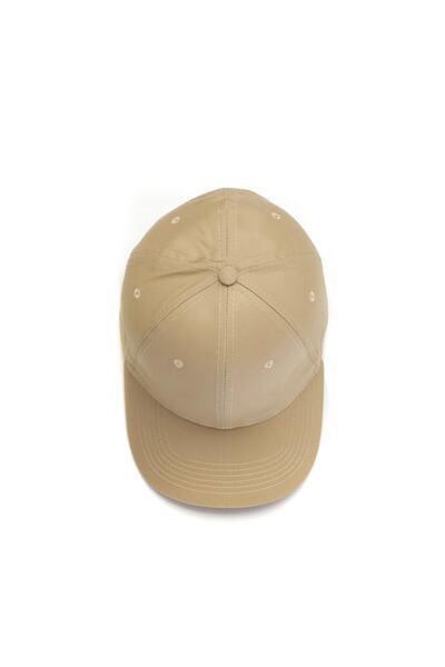 OnMyHead Unisex Beige Basic Cap