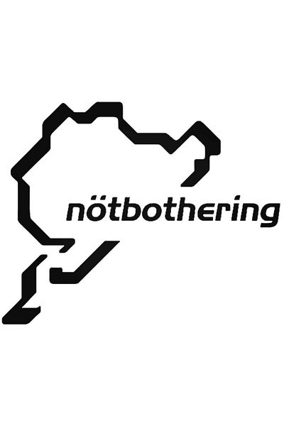 Universal Αυτοκόλλητο Notbothering Nurburgring Track Αυτοκόλλητο Αυτοκόλλητο Τοίχου Αυτοκινήτου 20cm
