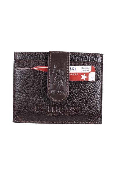 U.S. Polo Assn. Мъжки кафяв портфейл AKS.U.S.CUZ7608