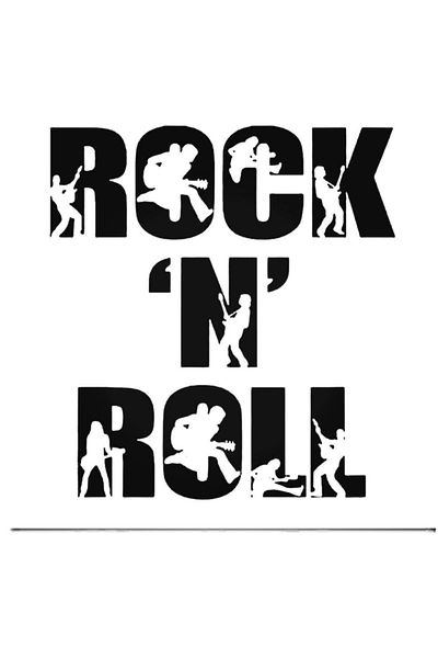Universal N Roll And Dancing Musicians Αυτοκόλλητο Αυτοκινήτου Αυτοκόλλητο Τοίχου Σπιτιού Διακοσμητικό Αυτοκόλλητο 20cm