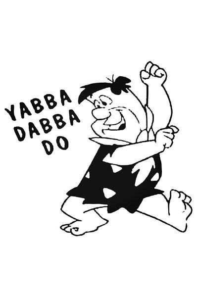 Universal Αυτοκόλλητο Fred Flintstone 3 Αυτοκόλλητο Αυτοκόλλητο Αυτοκόλλητο Τοίχου Αυτοκινήτου 20cm