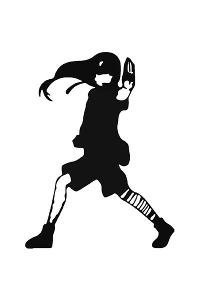Universal Αυτοκόλλητο αυτοκόλλητο τοίχου Naruto Neji Hyuga Carriage 20cm