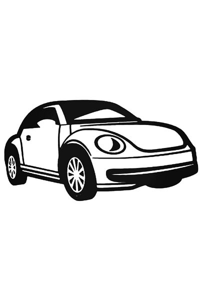 Universal Αυτοκόλλητο Volkswagen Beetle Silhouette Αυτοκόλλητο Αυτοκόλλητο Τοίχου Αυτοκόλλητο Αυτοκόλλητο Σπιτιού Διακοσμητικό Αυτοκόλλητο 20cm