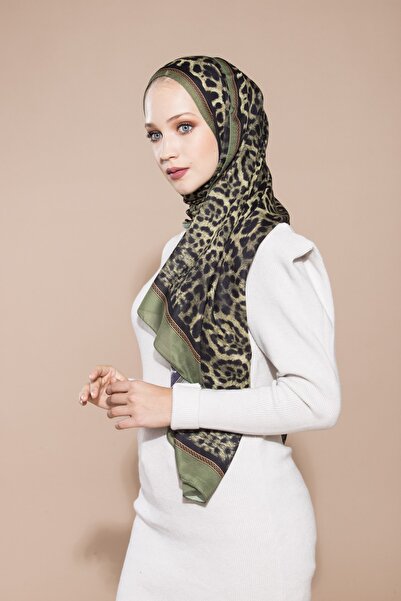 19V69 ITALIA Жіночий зелений павіа шаль