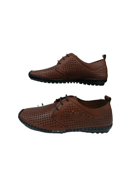 Rekirs Мъжки перфорирани мокасини Re095-10 в кафяво