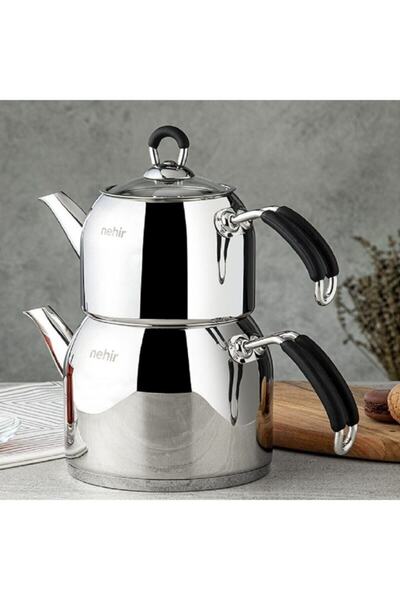 Nehir إبريق شاي فولاذي حديث