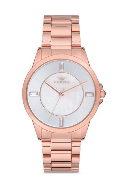 FERRO Rose Steel Cord Women Wrist Watch F21091A-C