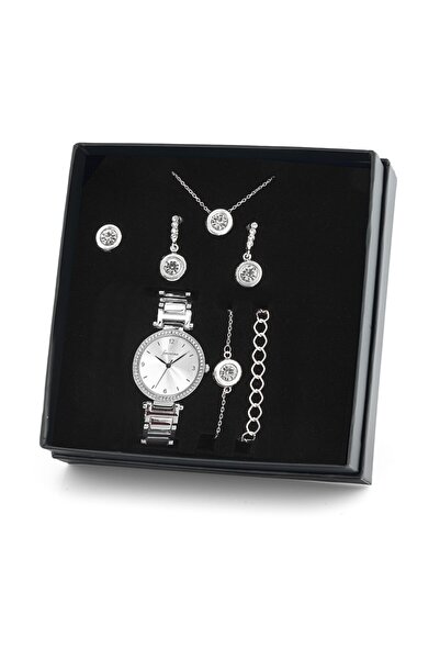 Forentina Gümüş Kaplama Tektaş Takı Seti - Ps168100tr