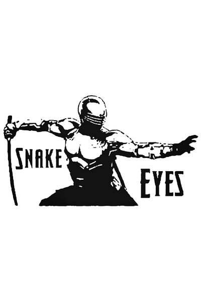 Universal Gi Joe Retaliation Snake Eyes Ninja Αυτοκόλλητο Αυτοκόλλητο Αυτοκόλλητο Τοίχου Αυτοκόλλητο Αυτοκόλλητο Σπιτιού Διακοσμητικό Αυτοκόλλητο 20cm