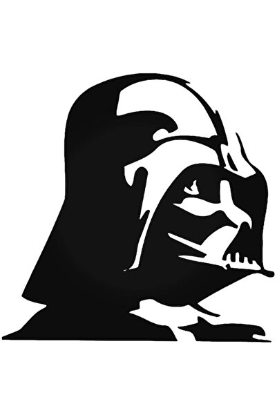 Universal ملصق حائط للسيارة من Dh Vader Mask Star Wars مقاس 20 سم
