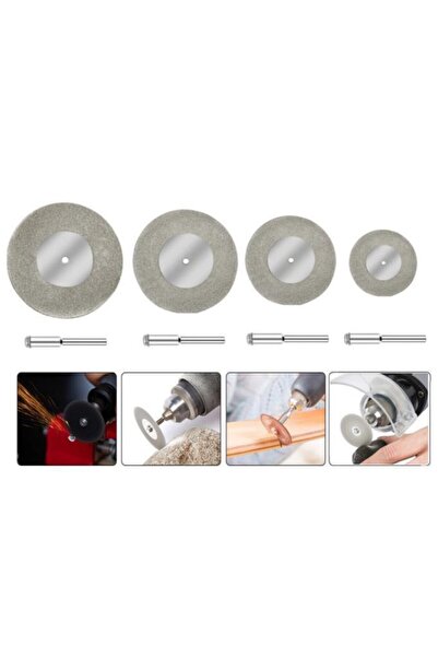 DepoMega 8 Parça Elmas Testere Ahşap Cam Plastik Gravür Dremel Uç Set