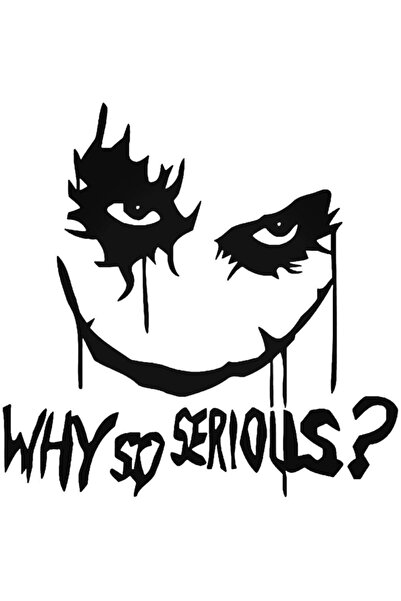 Universal The Joker Why So Serious 6 Car Auto Rigging Wall Sticker 20 cm