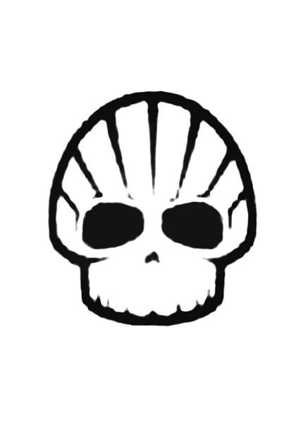Universal Αυτοκόλλητο 20 εκ. Skull Hell - Διακοσμητικό αυτοκόλλητο αυτοκινήτου, αυτοκινήτου, στολισμού, τοίχου και σπιτιού