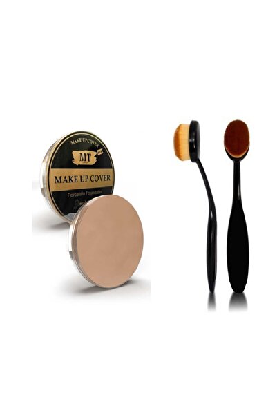 Rood Wit فرشاة كريم أساس كونسيلر من البورسلين ذات لون متوسط وملعقة كريم أساس ...