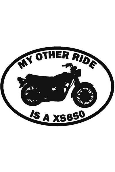 Universal My Other Ride Yamaha Xs650 Αυτοκόλλητο Μοτοσικλέτας Αυτοκόλλητο Αυτοκόλλητο Τοίχου Αυτοκόλλητο Αυτοκόλλητο Σπίτι 20cm