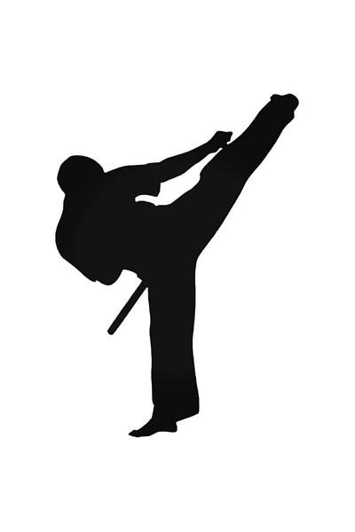 Universal Αυτοκόλλητο Karateka Kick Αυτοκόλλητο Αυτοκόλλητο Τοίχου Αυτοκινήτου Αρμα Διακοσμητικό Αυτοκόλλητο Σπιτιού 20cm