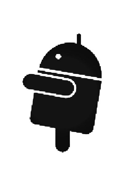 Universal Android Robot Hugging Sticker Car Auto Rigging Wall Sticker 20cm