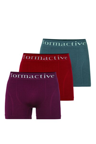 Formactive Ανδρικό σετ μπόξερ 3 τεμαχίων χωρίς ραφές από μικροΐνες Lycra