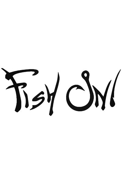 Universal Fish On Fishing Hook 3 Αυτοκόλλητο Αυτοκόλλητο Αυτοκόλλητο Τοίχου Αυτοκινήτου 20 εκ.