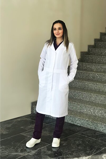 CANDAŞ UNİFORM Kadın Mono Yaka Uzun Önlük 02-1652