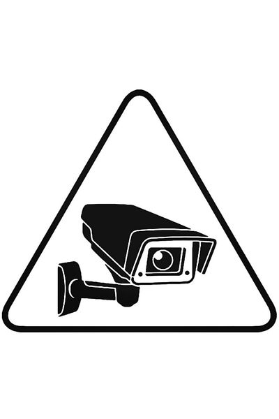 Universal Security Camera Sign 1 Sticker Car Auto Rigging Wall Sticker 20 Cm
